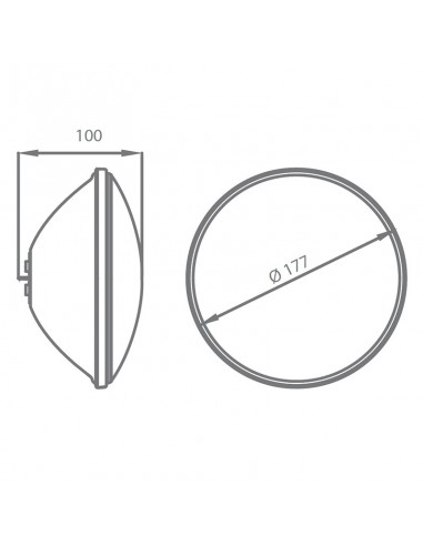 Lámpara led PAR56 RGB color 15 W 900 lm