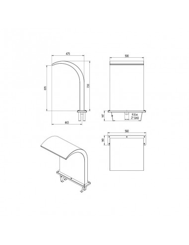 Cascada modelo One  Astral Pool